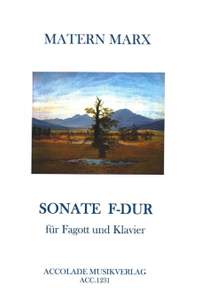 Matern Marx: Sonate F-Dur Für Fagott und Klavier