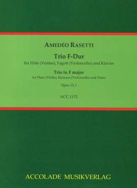 Amedeo Rasetti: Trio Op. 13, 1 F-Dur