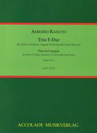 Amedeo Rasetti: Trio Op. 13, 1 F-Dur