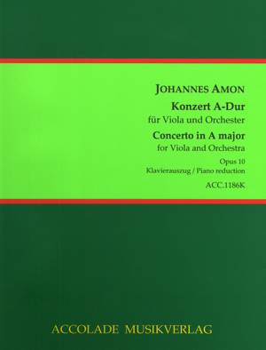 Johannes Amon: Konzert Op. 10 G-Dur