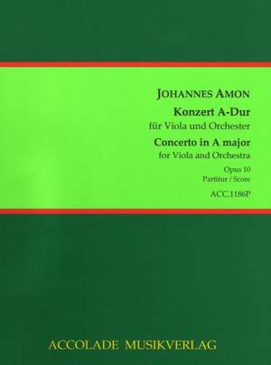 Johannes Amon: Konzert Op. 10 G-Dur