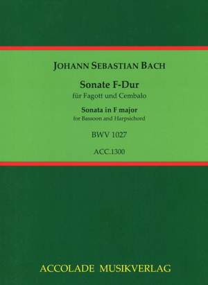 Johann Sebastian Bach: Sonate F-Dur Bwv 1027