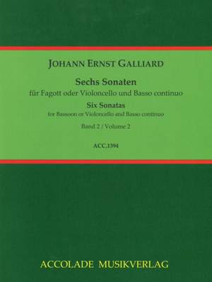 Johann Ernst Galliard: 6 Sonaten Band 2