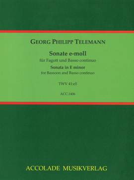 Georg Philipp Telemann: Sonate E-Moll Twv 41:F1