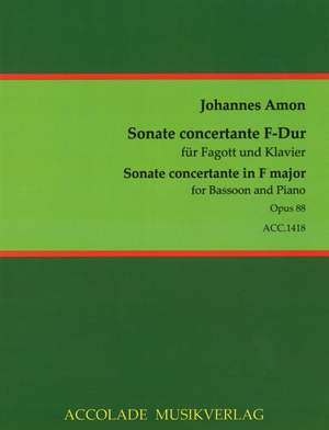 Johannes Amon: Sonate Concertante F-Dur Op. 88