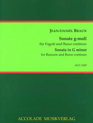 Jean Daniel Braun: Sonate Für Fagott und Bass