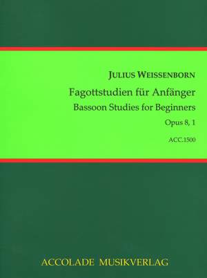 Julius Weissenborn: Fagott-Studien Für Anfänger Op. 8, 1
