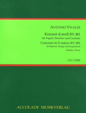 Antonio Vivaldi: Konzert Nr. 5 Rv 481 D-Moll