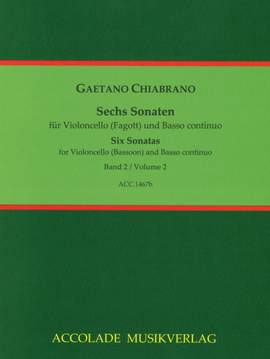 Gaetano Chiabrano: 6 Sonaten Für Fagott