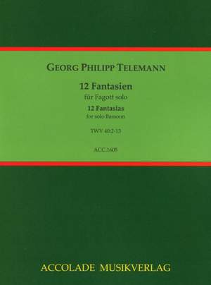 Georg Philipp Telemann: 12 Fantasien Twv 40:2-13