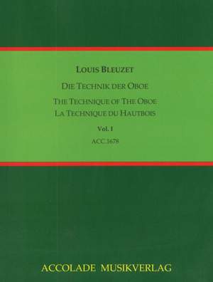 Louis Bleuzet: Die Technik Der Oboe Band 1