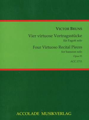 Victor Bruns: 4 Virtuose Vortragsstücke Op. 93