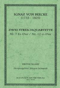Ignaz von Beecke: Streichquartette Nr. 7 Es-Dur und Nr. 12 G-Dur
