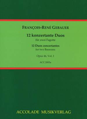 François-René Gebauer: 12 Duos Concertants Op. 44, 1-3