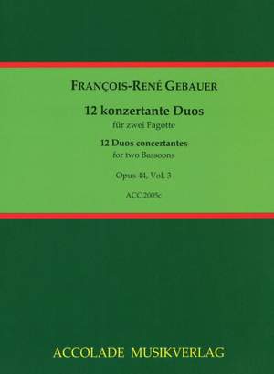 François-René Gebauer: 12 Duos Concertants Op. 44, 7-9