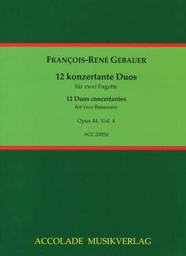 François-René Gebauer: 12 Duos Concertants Op. 44, 10-12