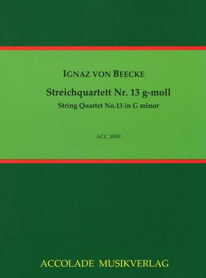 Ignaz von Beecke: Streichquartett Nr. 13 G-Moll