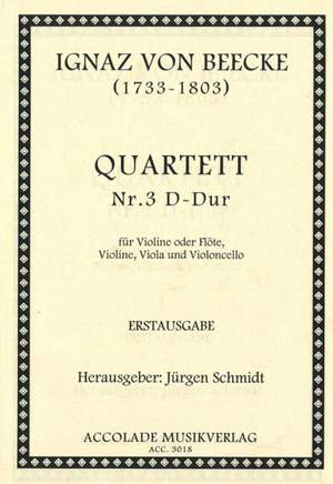 Ignaz von Beecke: Streichquartett Nr. 3 D-Dur