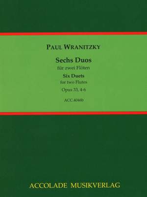 Paul Wranitzky: 6 Duos Op. 33 Bd. 2