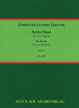Christian Ludwig Dietter: 6 Duos Op. 2
