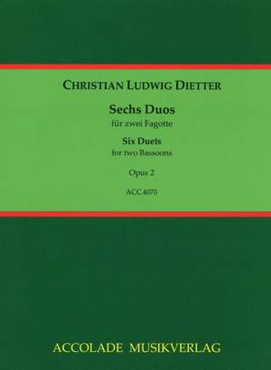 Christian Ludwig Dietter: 6 Duos Op. 2