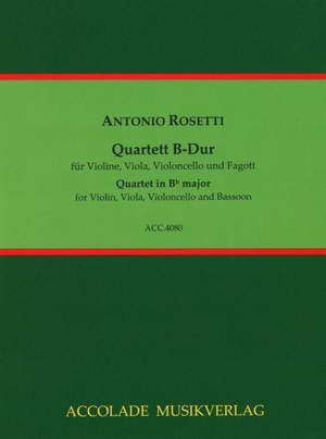 Franz Anton Rösler Rosetti: Quartett B-Dur