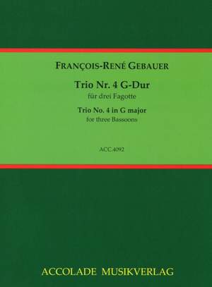 François-René Gebauer: Trio Nr. 4 G-Dur