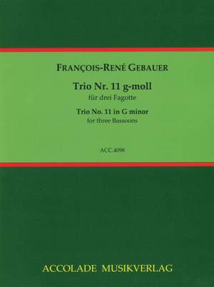 François-René Gebauer: Trio Nr. 11 G-Moll