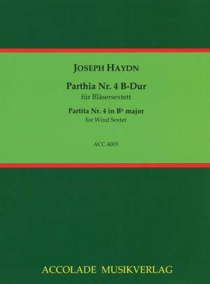 Franz Joseph Haydn: Parthia B-Dur Nr. 4