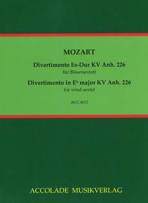 Wolfgang Amadeus Mozart: Divertimento Es-Dur Kv.Anh.226