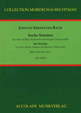 Johann Sebastian Bach: 6 Triosonaten Bwv 525-530 Vol. 1