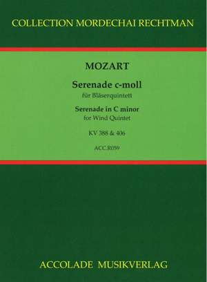 Wolfgang Amadeus Mozart: Serenade C-Moll Nach Kv 406 und Kv 388