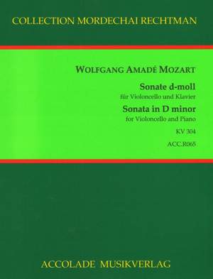 Wolfgang Amadeus Mozart: Sonate D-Moll Nach Der Violinsonate Kv 304