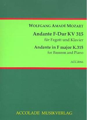 Wolfgang Amadeus Mozart: Andante F-Dur Kv 315