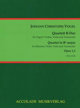 Johann Christian Vogel: Quartett B-Dur Op. 1-2