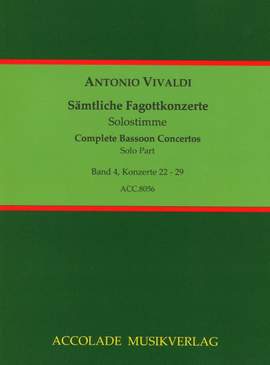 Antonio Vivaldi: Sämtliche Fagottkonzerte