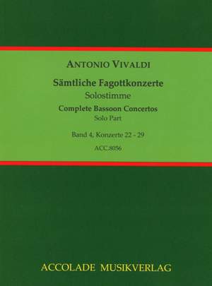 Antonio Vivaldi: Sämtliche Fagottkonzerte