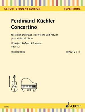 Kuechler, F: Concertino D-Dur D major op. 12