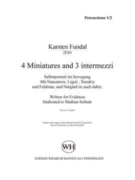 Karsten Fundal: 4 Miniatures And 3 Intermezzi