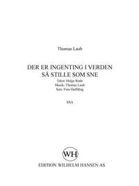 Thomas Laub: Der Er Ingenting I Verden Så Stille Som Sne