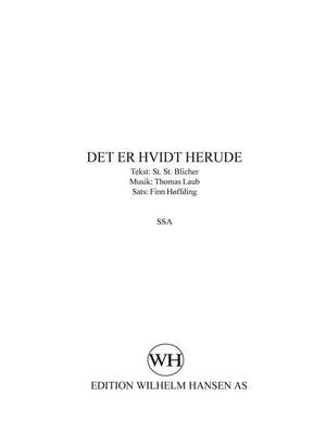 Thomas Laub: Det Er Hvidt Herude