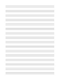Papier à musique 16 portées