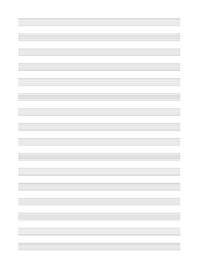 Papier à musique 16 portées