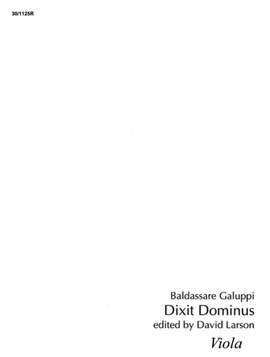 Baldassare Galuppi: Dixit Dominus