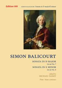 Balicourt, S: Sonata in D major and E minor