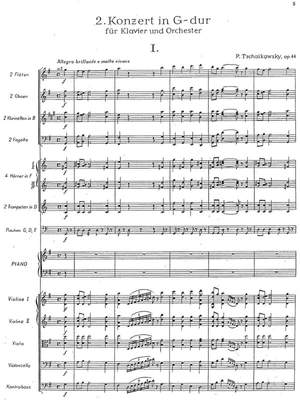 Tschaikowsky, Peter: Piano Concerto No. 2 in G major, op. 44 (original version)