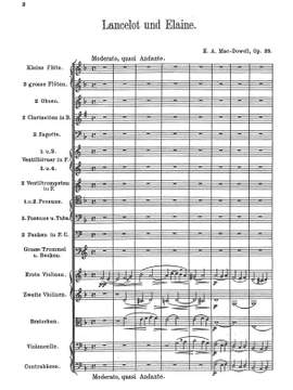 MacDowell, Edward: Lancelot and Elaine op.25, symphonic poem