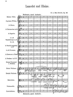 MacDowell, Edward: Lancelot and Elaine op.25, symphonic poem