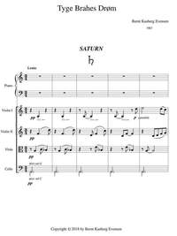 Kasberg Evensen, Bernt: Tyge Brahes Drøm for piano quintet