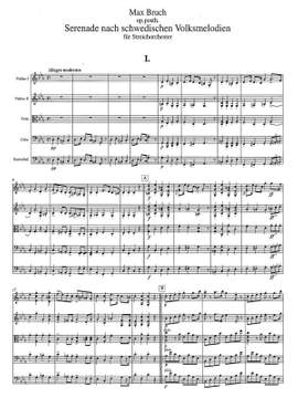 Bruch, Max: Serenade for Strings after Swedish Folk Melodies, Op.posthum